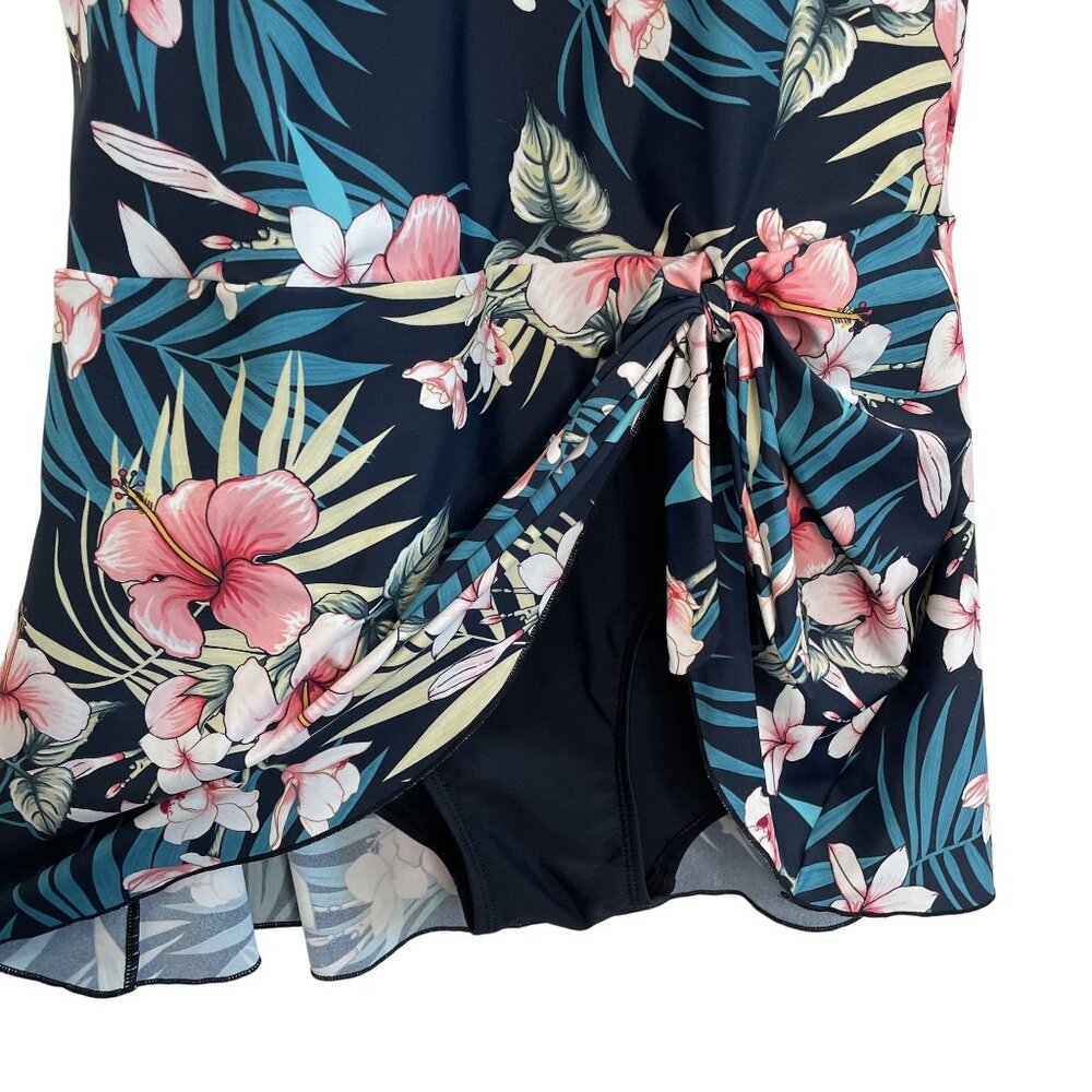 Alisha Levine Tropical Floral Print One-Piece Swimsuit, 14 - Picture 7 of 10